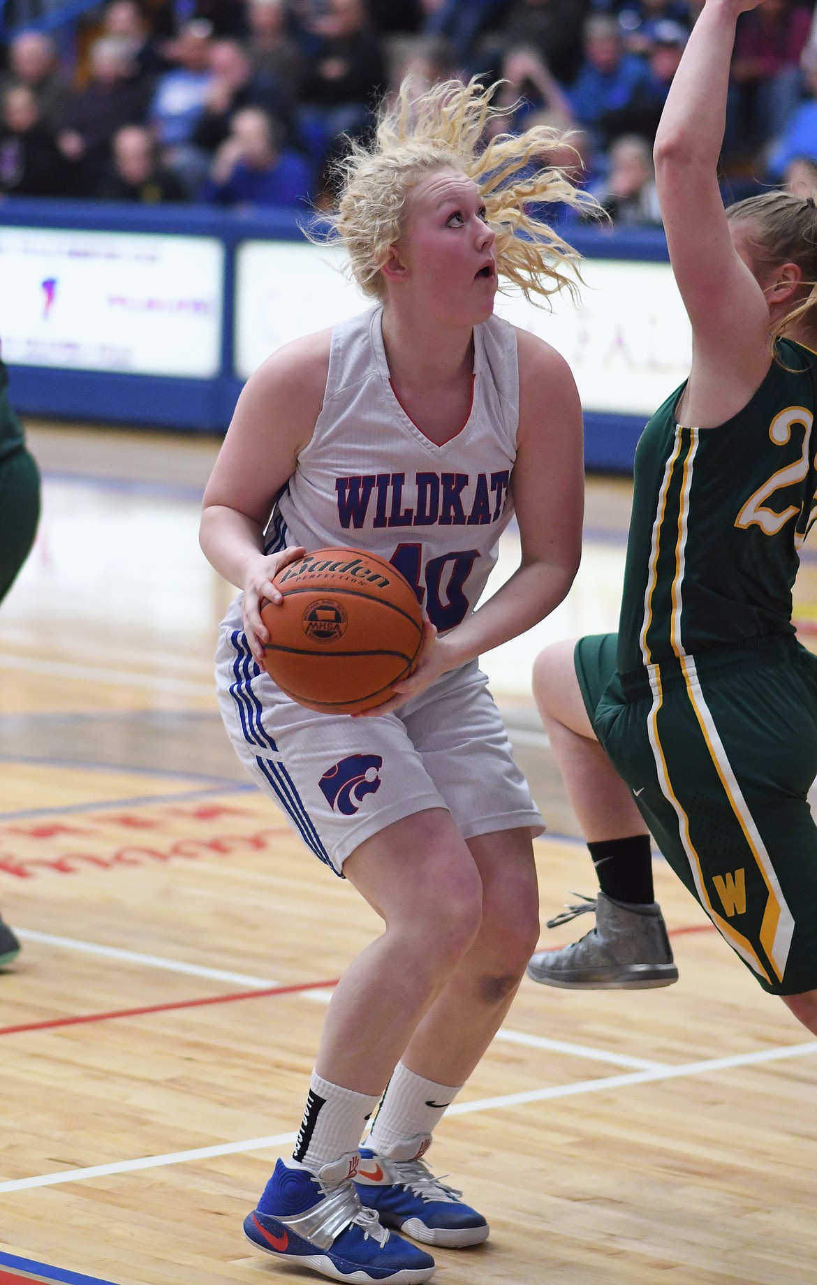 Sydney Hovde looks to take a shot against Whitefish last week.