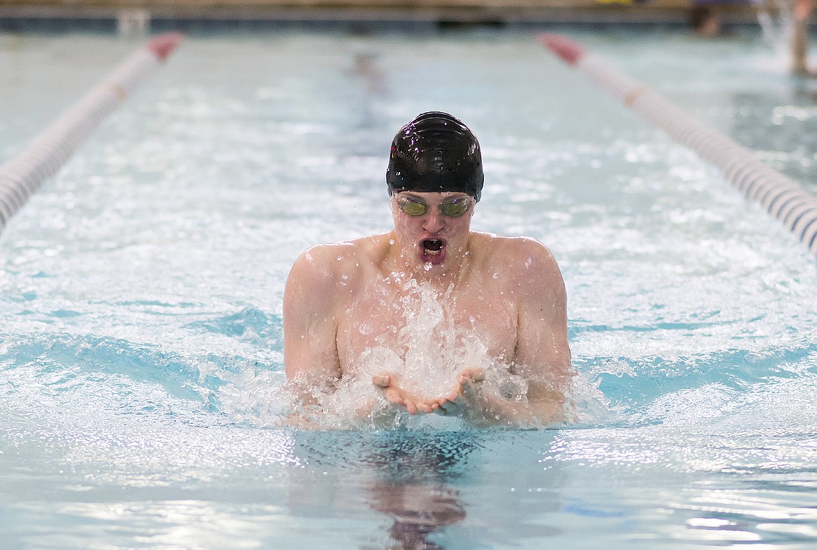 Colton Babcock during practice at the Wave last week.