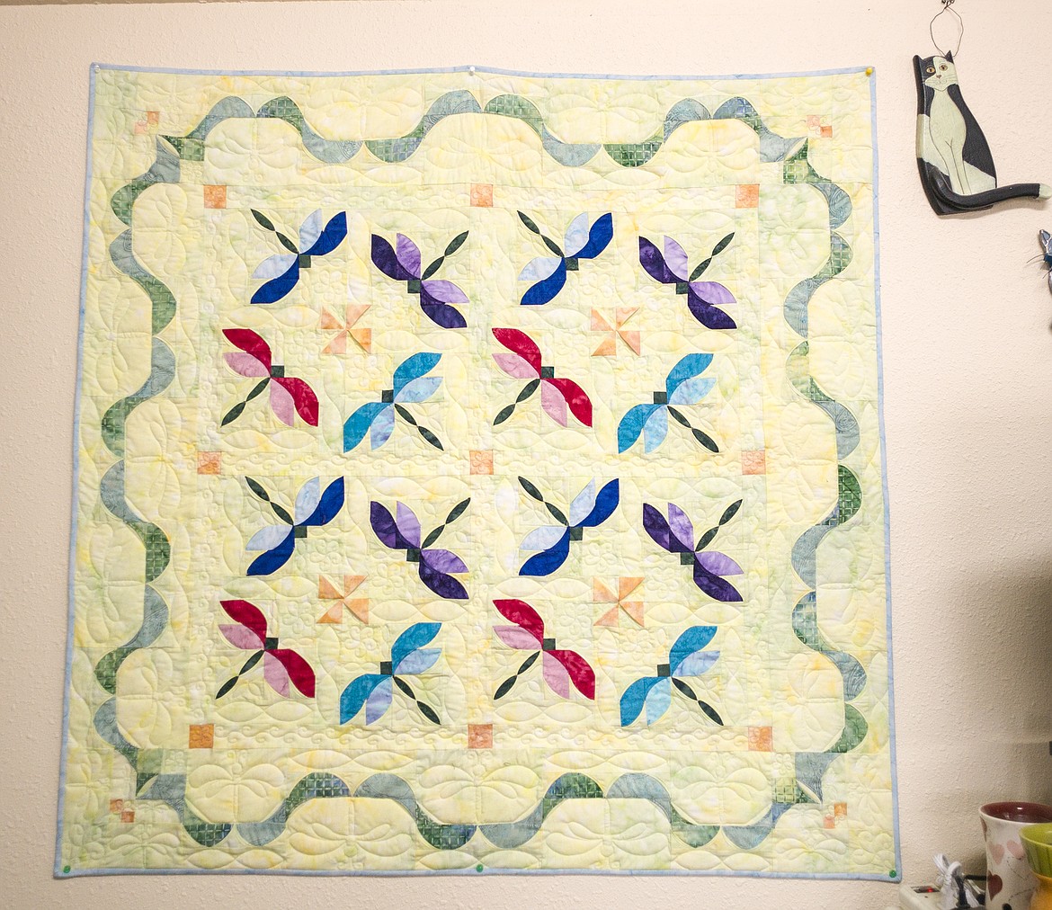 One of Aagenes-Janzer&#146;s most intricate quilts is a wall hanger.