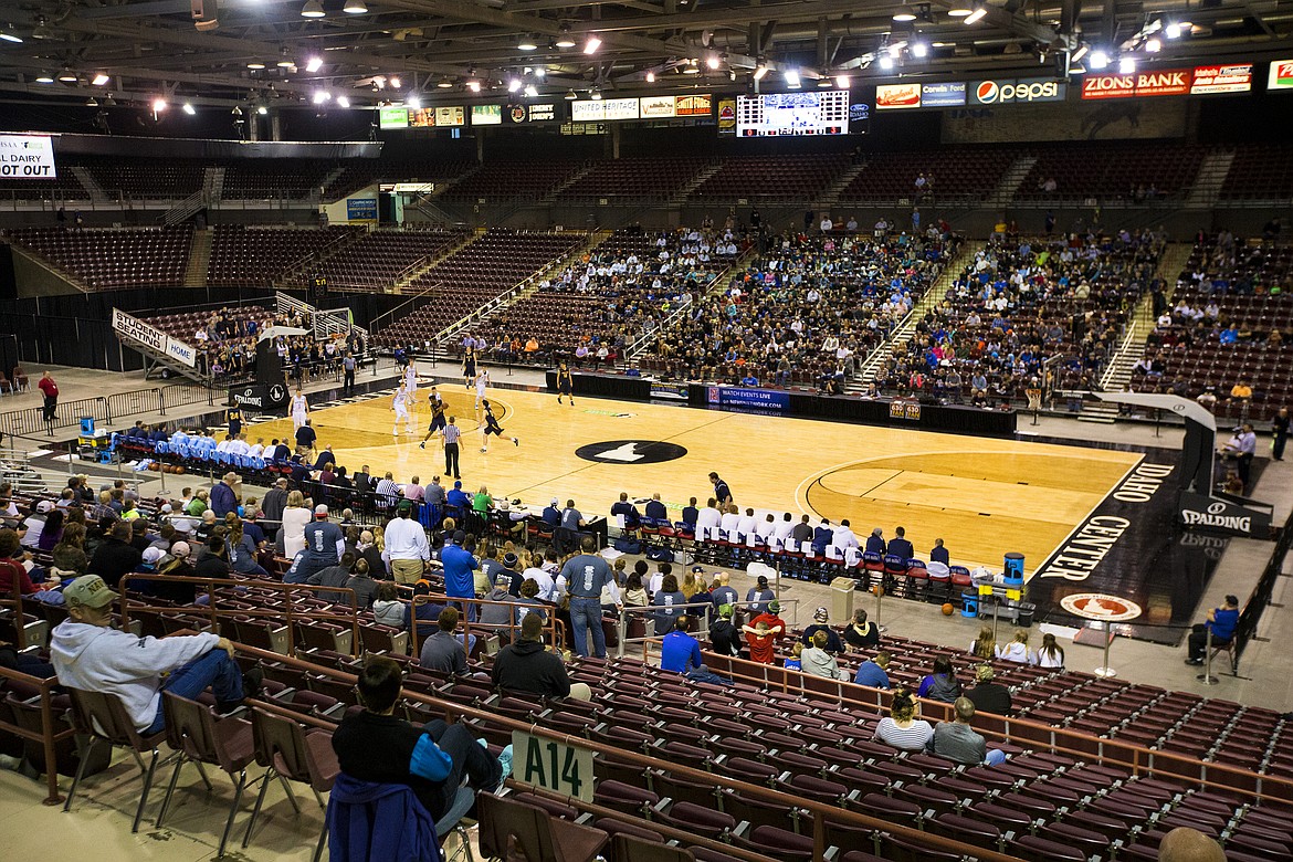 LOREN BENOIT/PressPlayers from both Dietrich and Genesis Prep play in the 1A DII championship game Saturday morning at the Ford Idaho Center in Nampa.