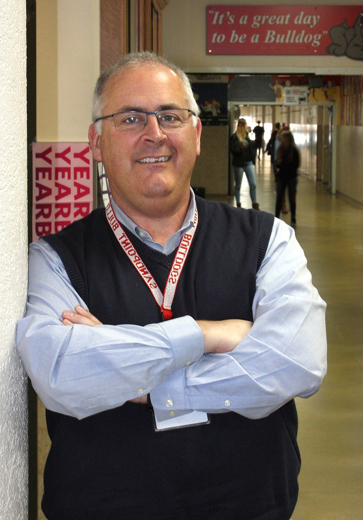 Tom Albertson is pictured in 2017 during his tenure as principal at Sandpoint High School.