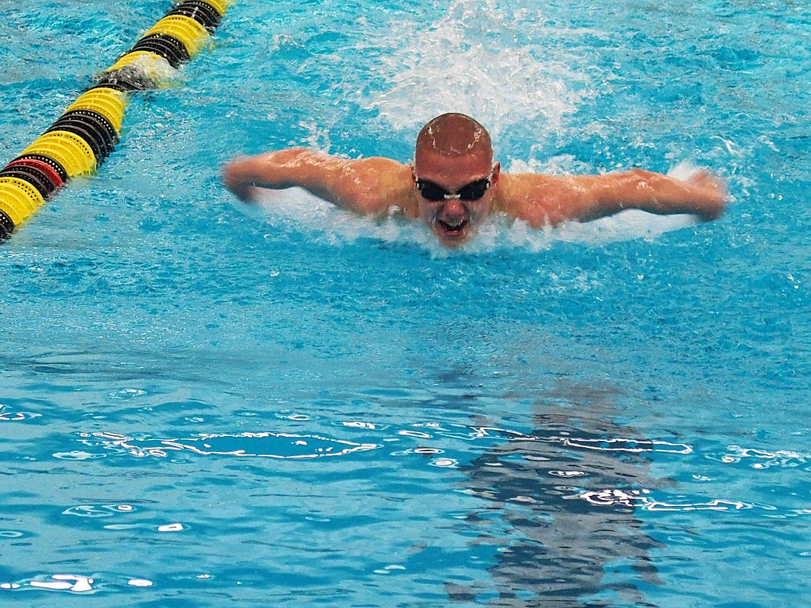 Courtesy photo
Unattached swimmer Eric Kemper competes at the Inland Empire Short Course Championships.