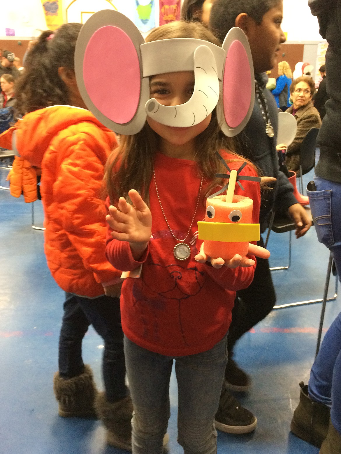 Courtesy photo
Animal hats were among the attractions at the reading party at Peninsula Elementary Thursday.