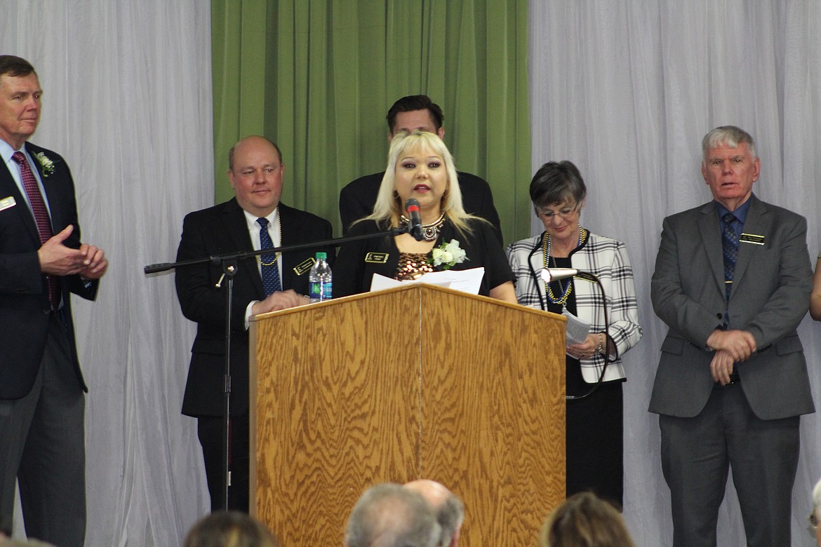 Chanet Stevenson/The Sun Tribune - Patty Garza was named the new chamber president during the 50th Annual Greater Othello Chamber Awards Banquet and Raffle.