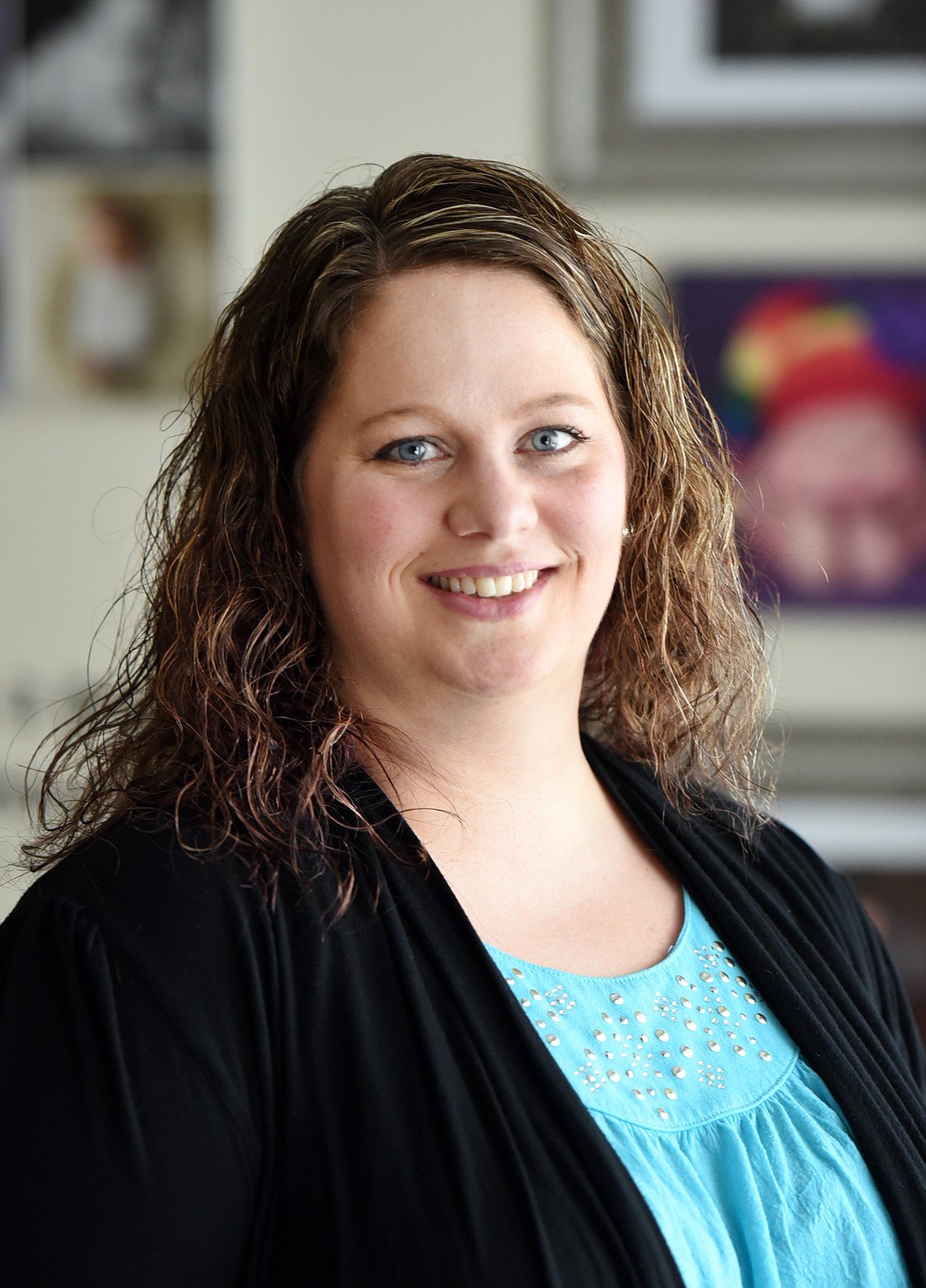 Kimberly Eckhardt in her photography studio in Kalispell. (Brenda Ahearn/Daily Inter Lake)