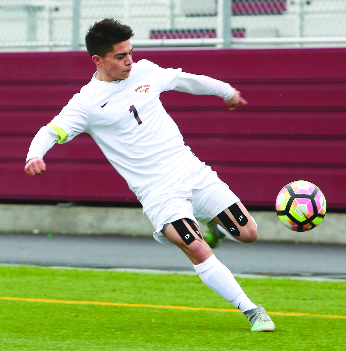 Moses Lake's Tyrell Garza rears back for a pass.