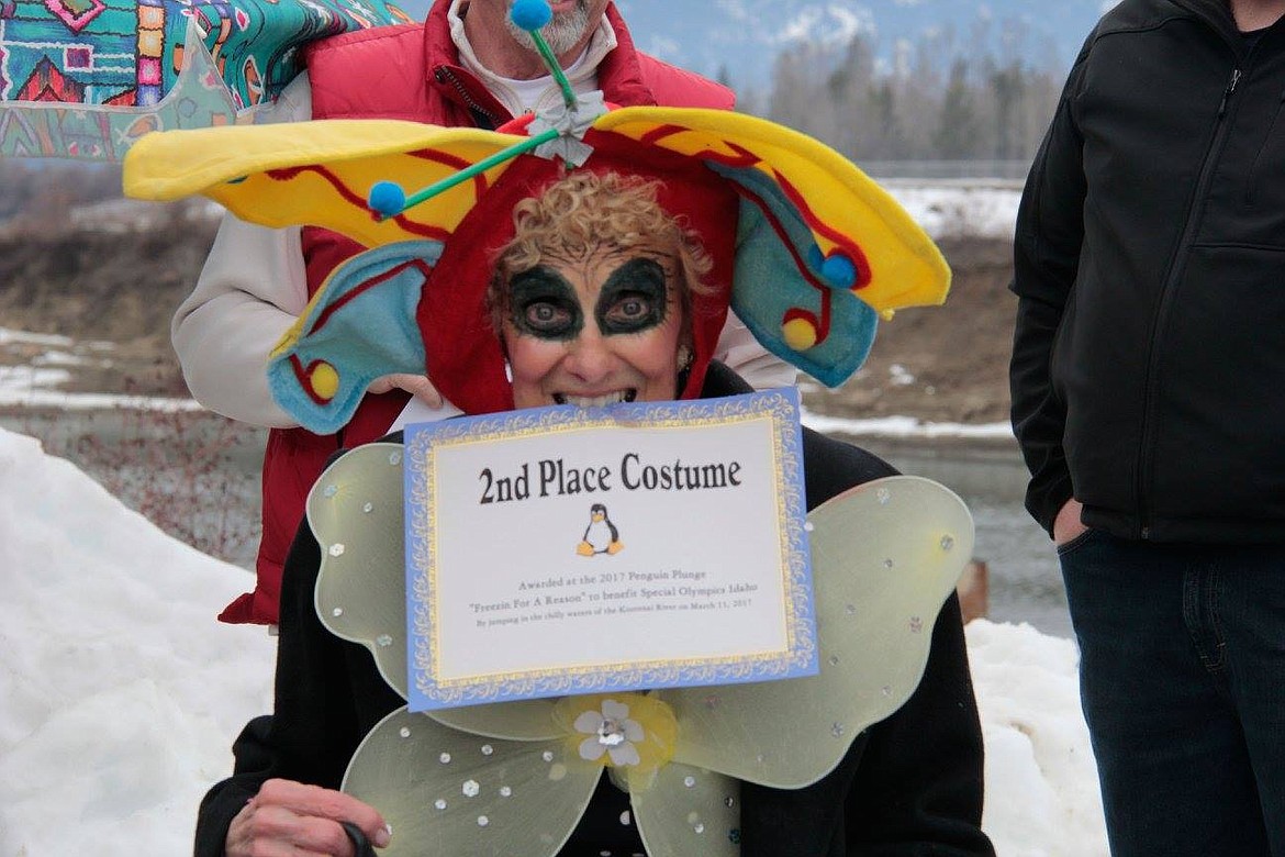 &#151;Photo by KRAMER PHOTOGRAPHY
Marciavee Cossette wins 2nd place for her butterfly costume at the 2017 Special Olympics Penguin Plunge.