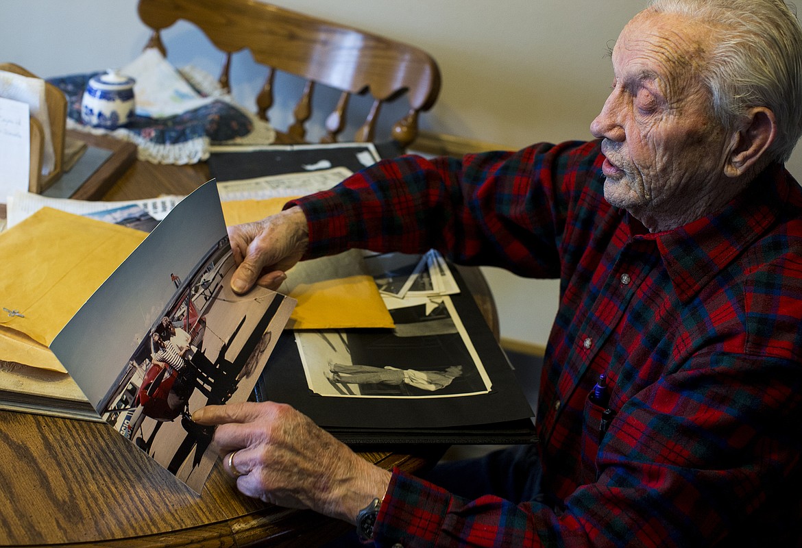 LOREN BENOIT/PressRobert Eachon points to his private Cessna 150 as he shares stories where he escaped death in three different near-crash plane landing situations.