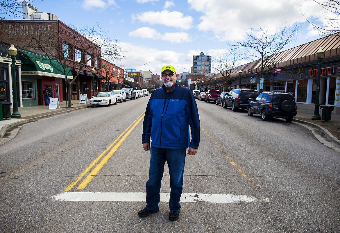 LOREN BENOIT/Press
Dave Walker poses for a photograph Thursday on Sherman Avenue. Walker began and coined Car d&#146;Lane. The event started when a group decided to tour the state with its antique cars because of the Centennial. It has stuck ever since. Car d&#146;Lane, in its 27th year, will be held June 16 and 17 along Sherman Avenue.