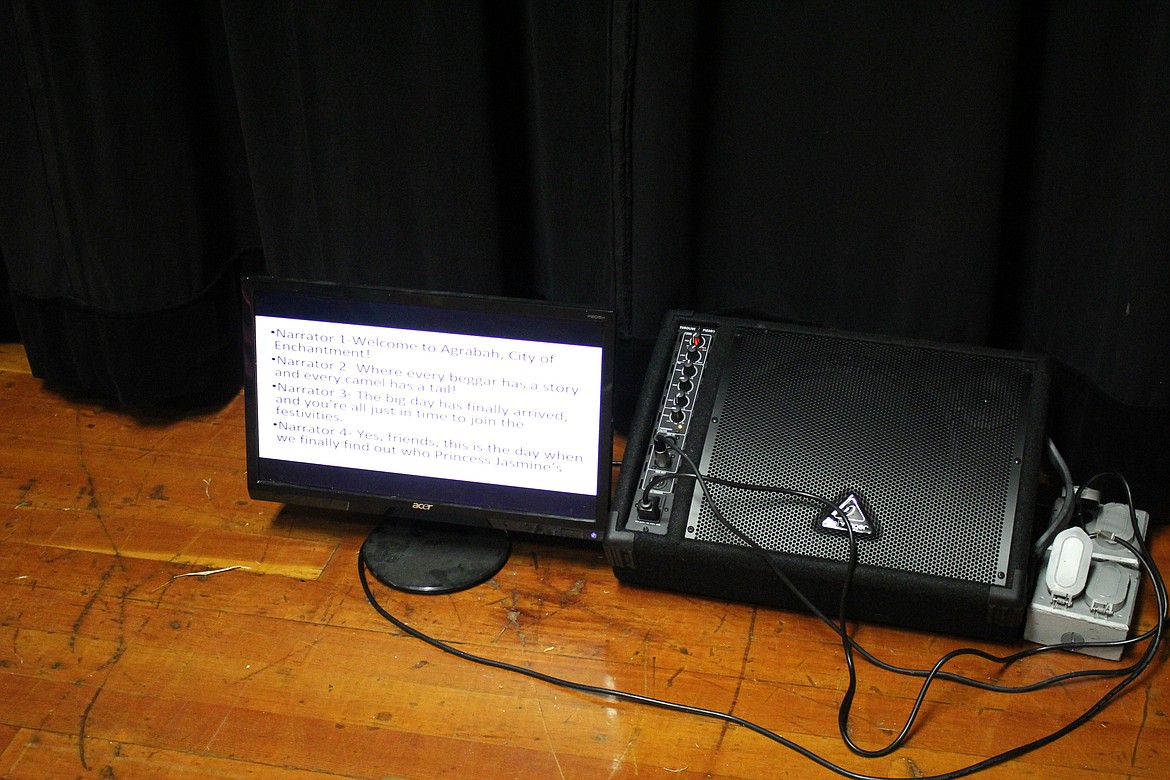 The St. Regis Drama Department acquired a new monitor so students can have their lines prompted on stage.