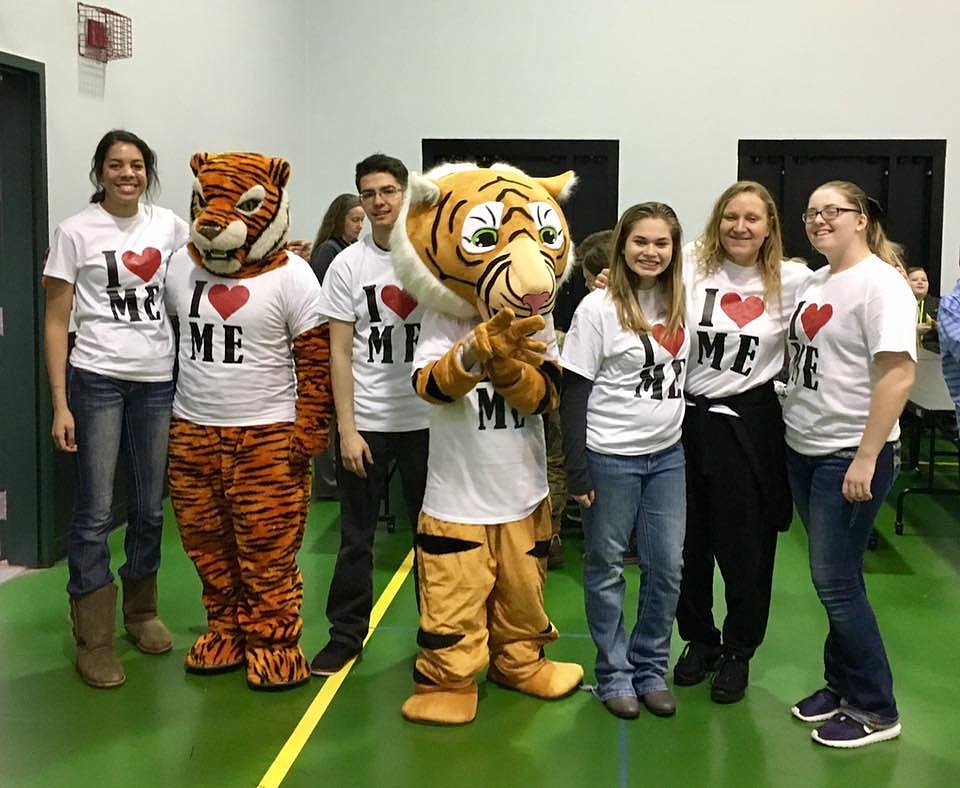 St. Regis students participated in Kick Butts Day on March 15 to encourage younger students to not use tobacco products. (Photo courtesy St. Regis School Facebook).