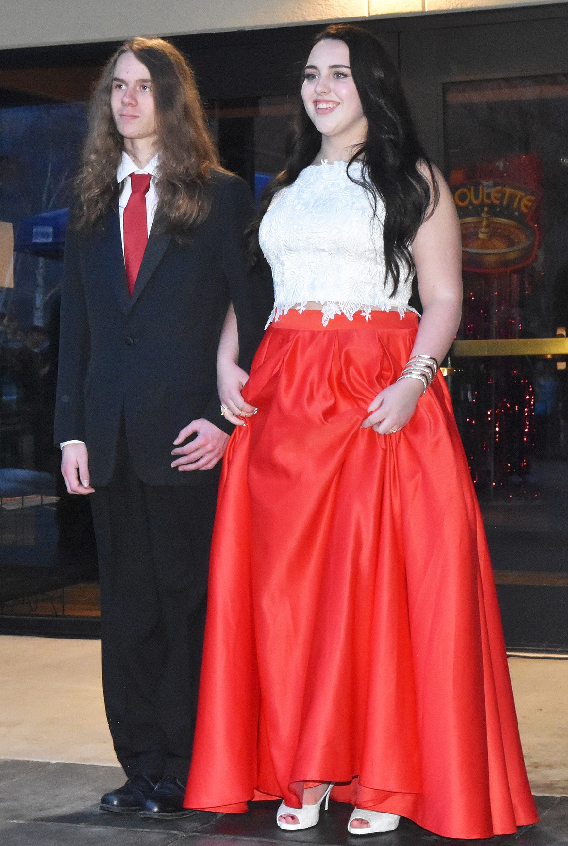 Whitefish High School students participated in the Prom Grand March Saturday at the O'Shaughnessy Center.