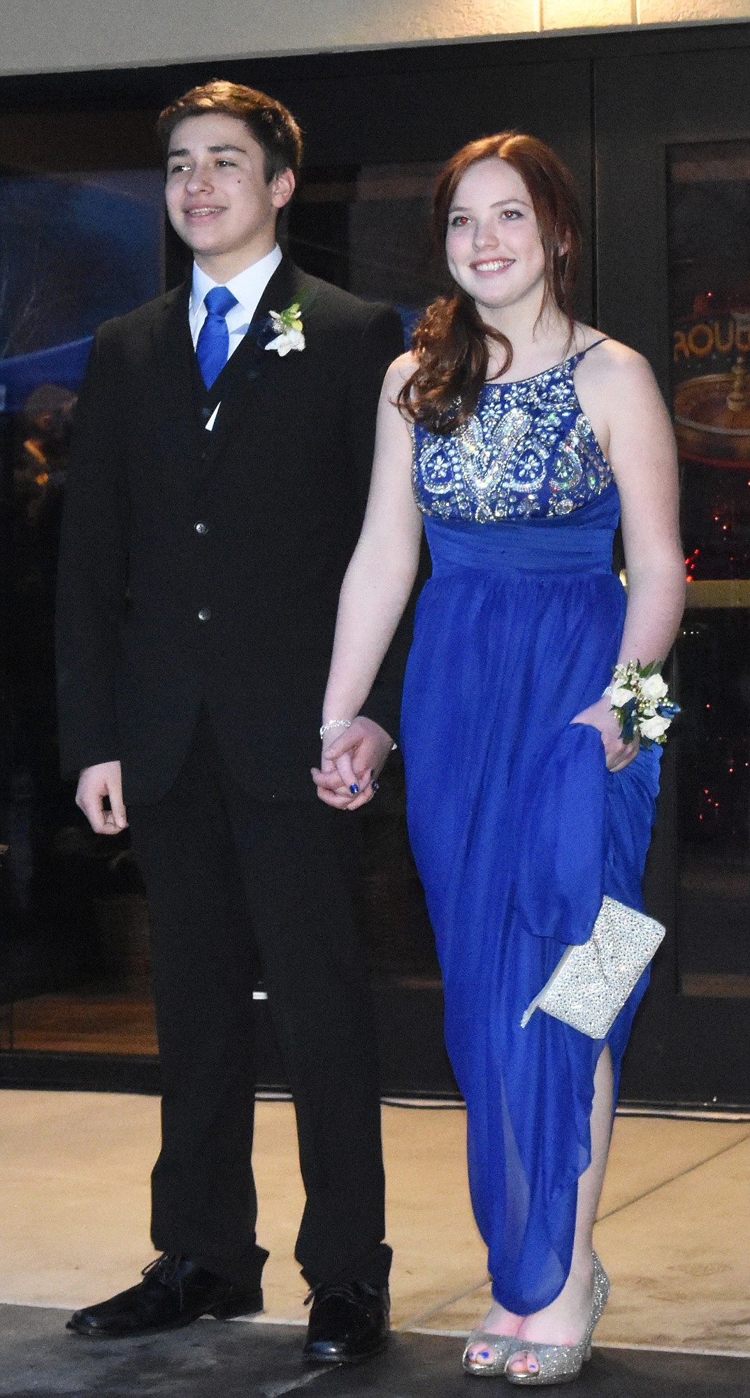 Whitefish High School students participated in the Prom Grand March Saturday at the O'Shaughnessy Center.