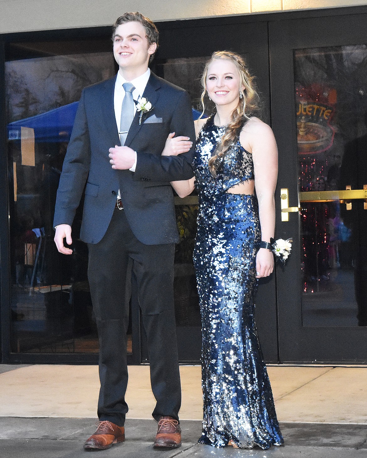 Whitefish high school students participated in the Grand March Saturday at the O'Shaughnessy Center.