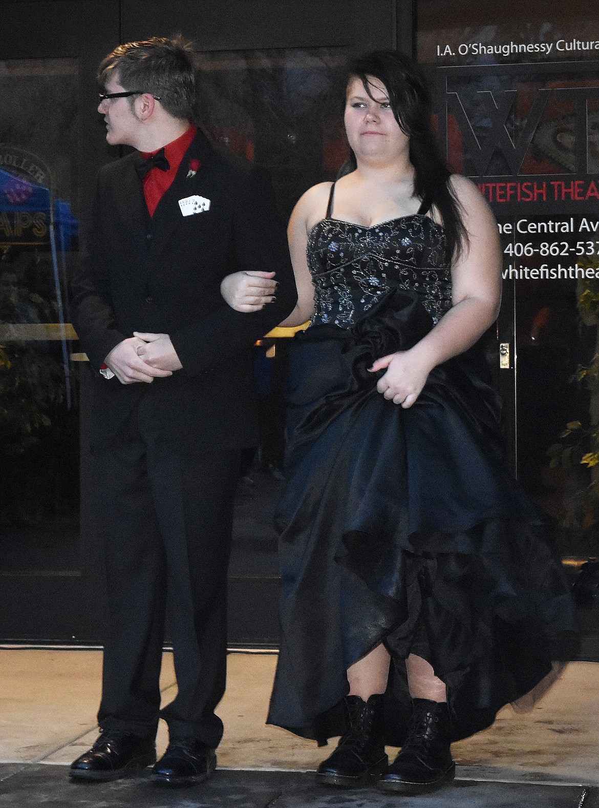 Whitefish high school students participated in the Grand March Saturday at the O'Shaughnessy Center.