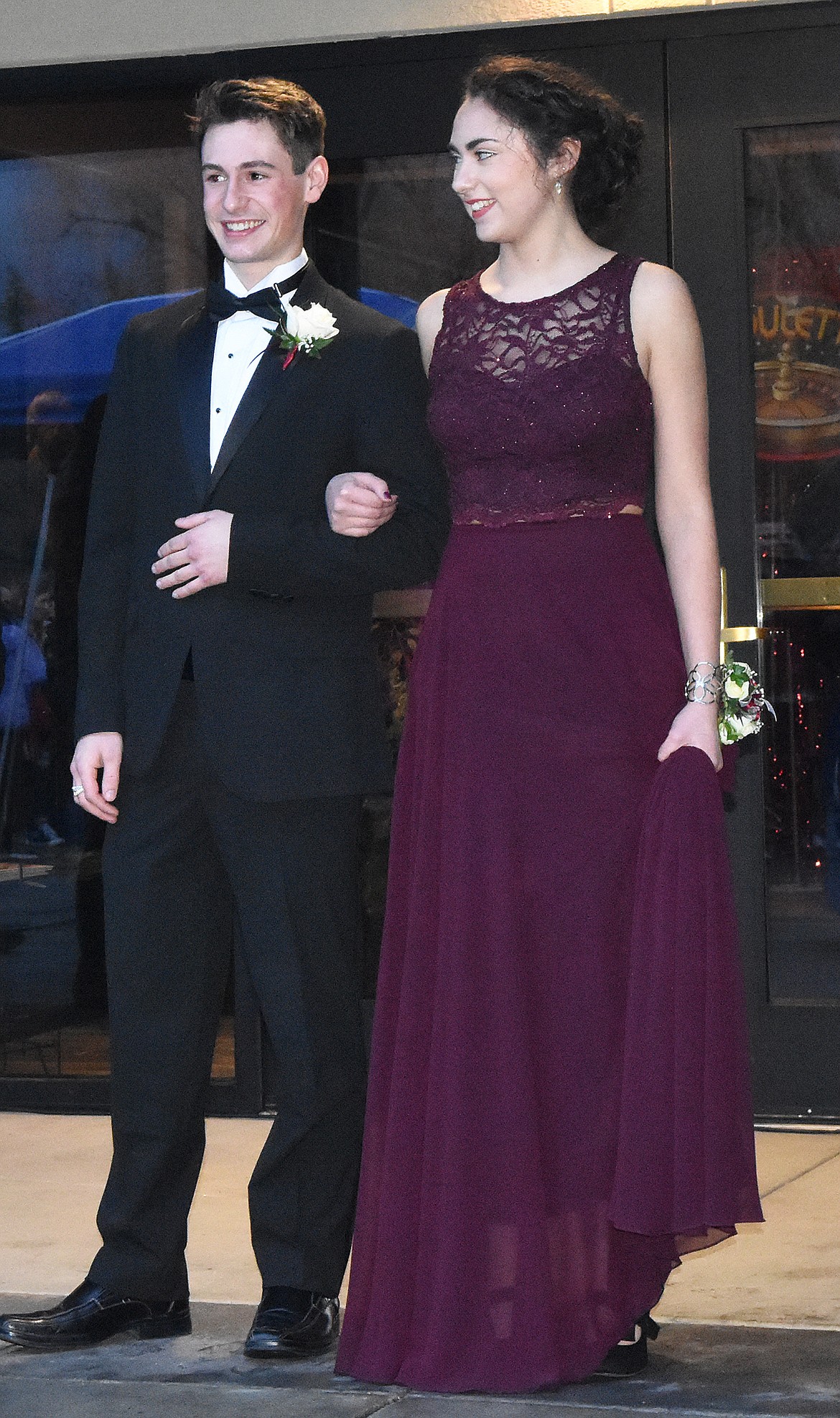 Whitefish High School students participated in the Prom Grand March Saturday at the O'Shaughnessy Center.