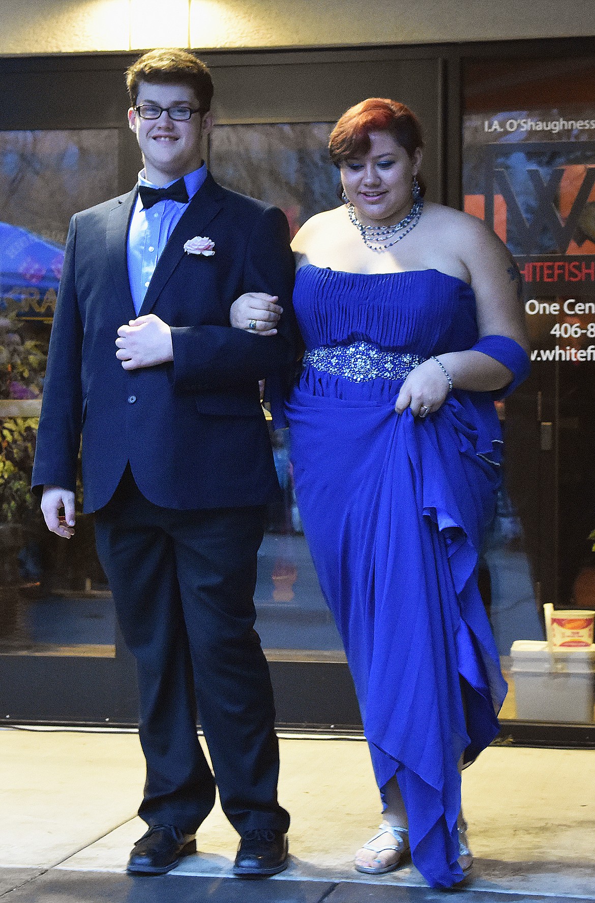 Whitefish High School students participated in the Prom Grand March Saturday at the O'Shaughnessy Center.