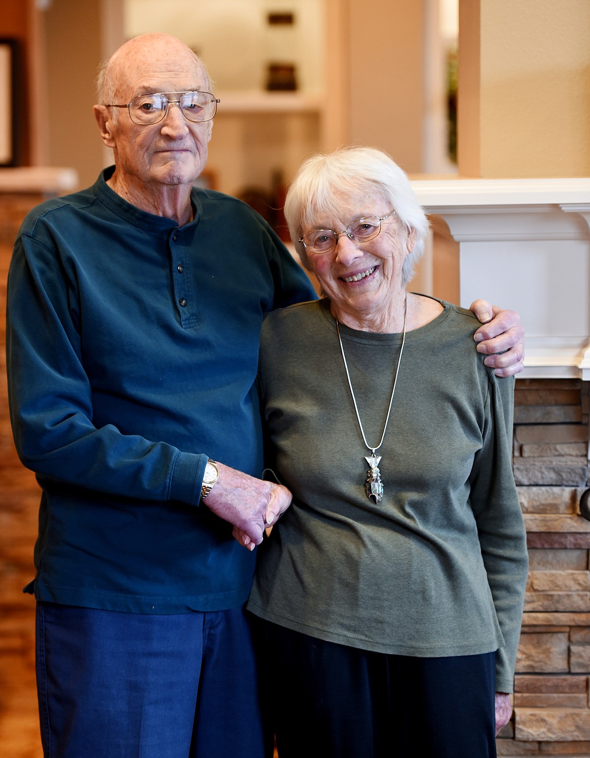 Portrait of Bill and Lois McClaren, the couple have lived in the Flathead for more than 60 years and were involved in the beginning of Flathead Valley Community College.(Brenda Ahearn/Daily Inter Lake)