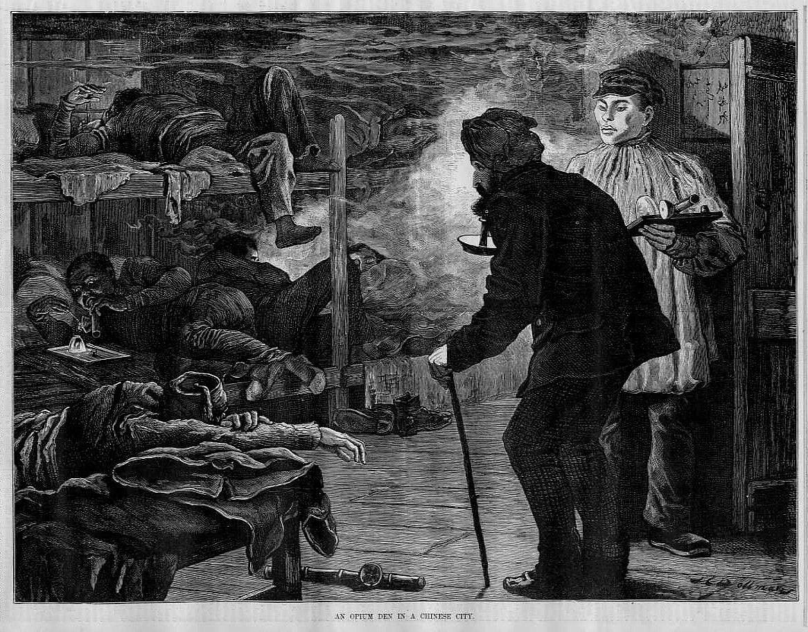HARPER&#146;S WEEKLY SEPTEMBER 1880
Opium den in China.
