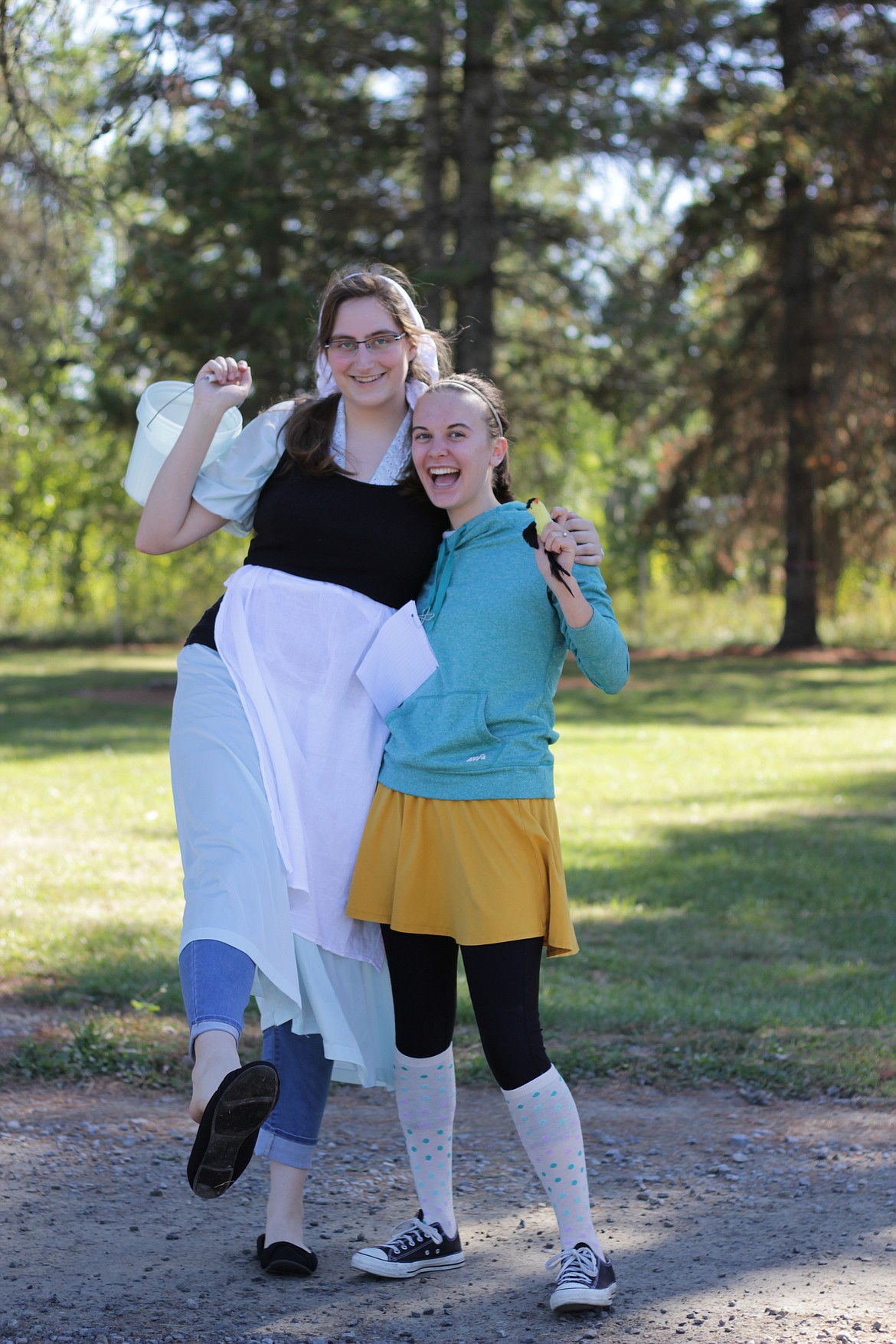 (Courtesy photo)
Sandpoint High School seniors Lauren Sfeir, left, and Amanda Wikoff, right, are two of the top student journalists in Idaho. Wikoff, editor in chief at the Cedar Post, took first as state journalist of the year through the Idaho Student Journalism Association, and Sfeir, photo editor at the Cedar Post, came in second.