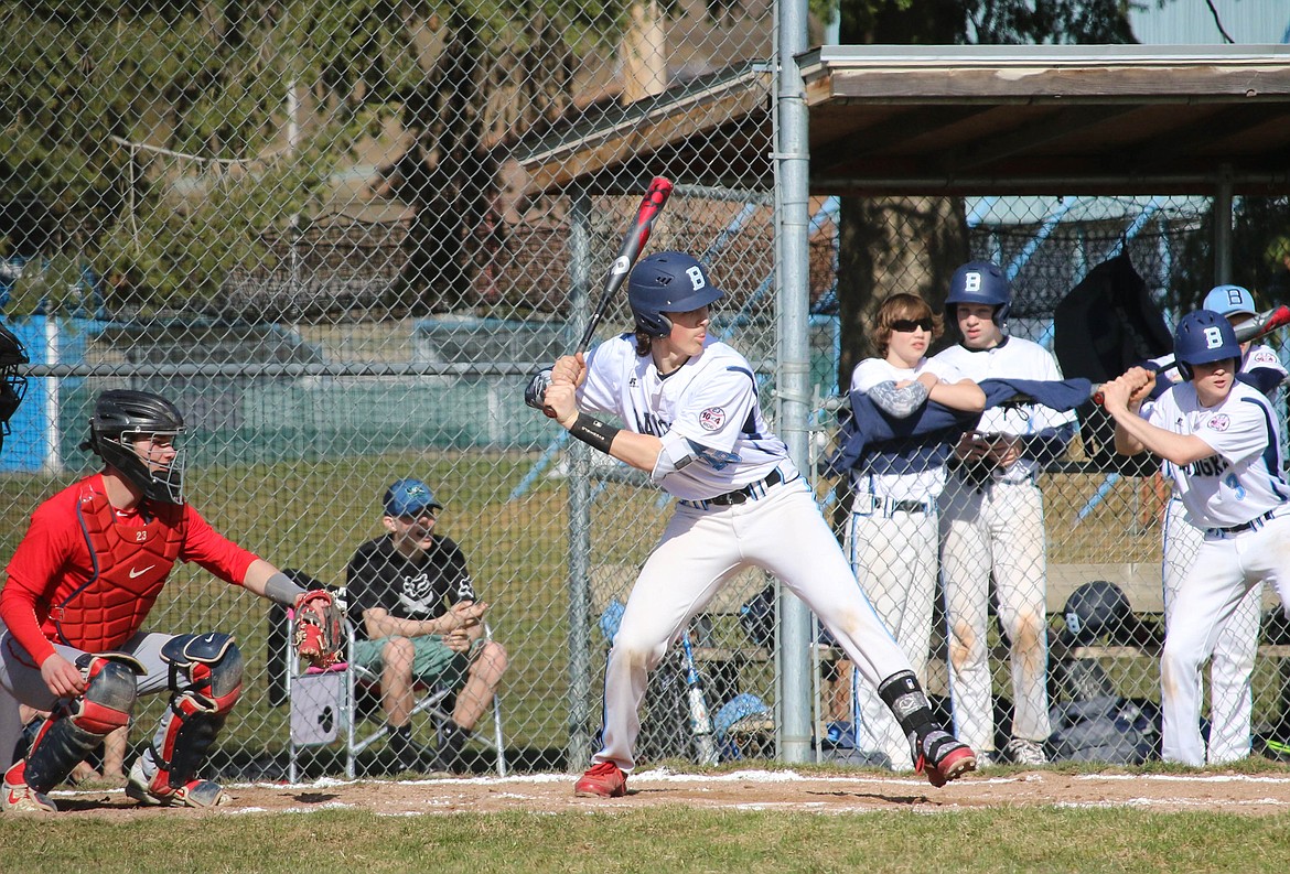 &#151;Photo by MANDI BATEMAN
Shayne Walker, up to bat during the first home game of the season.