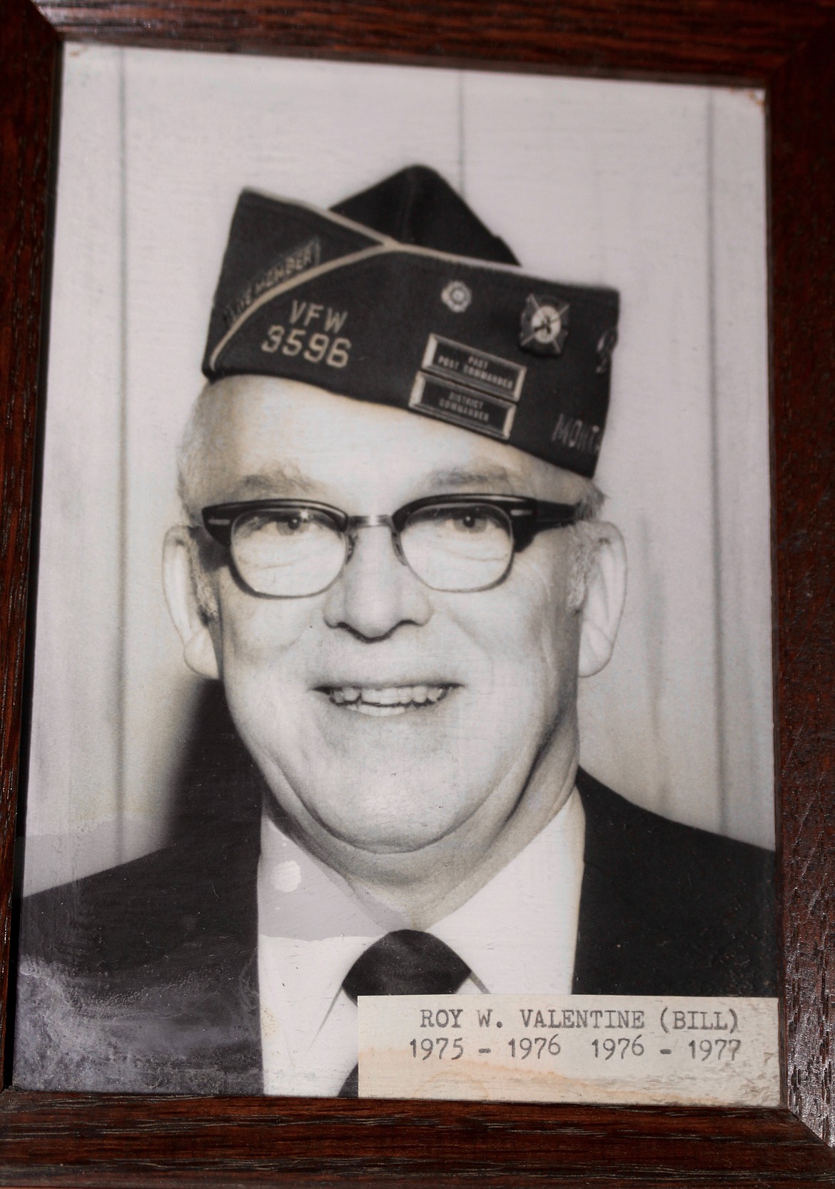 Roy W Valentine (Bill) was the Commender of the Plains VFW from 1975-1976 and 1976-1977.
