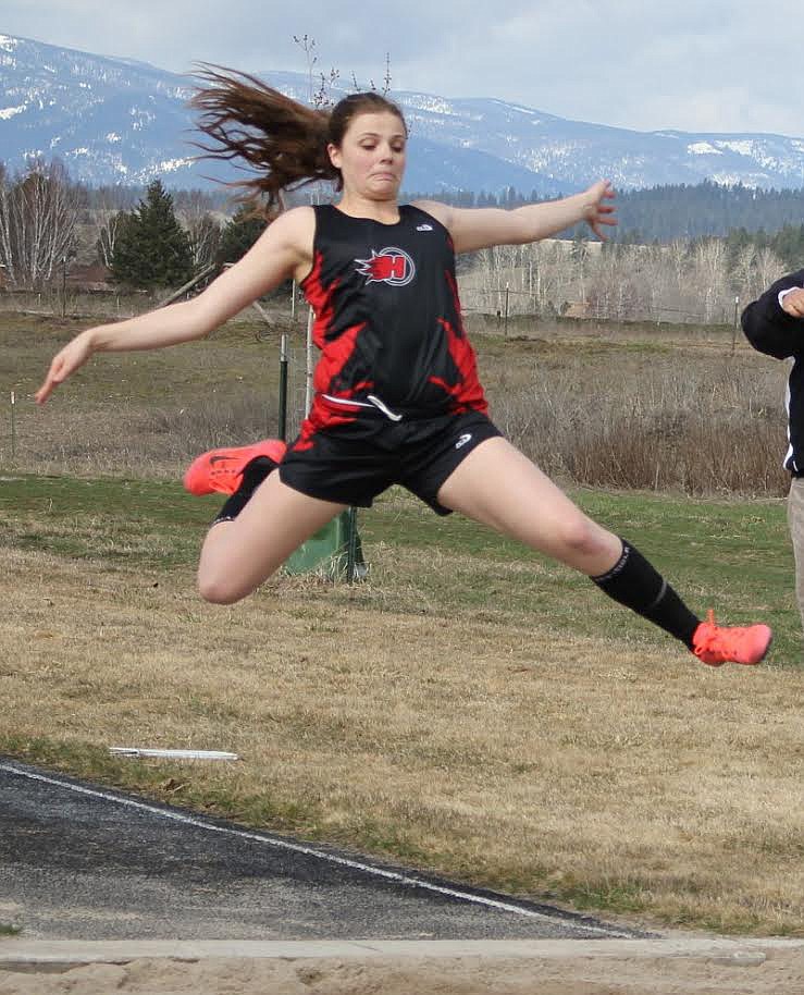 Madison Wheeler of Hot Springs at the Jim Johnson Track meet in Frenchtown.