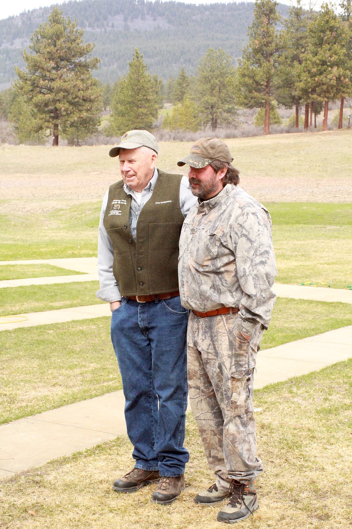 PHIL CRISMORE (left) and Wayne Crismore have over 60 years combined as certified hunter education instructors.