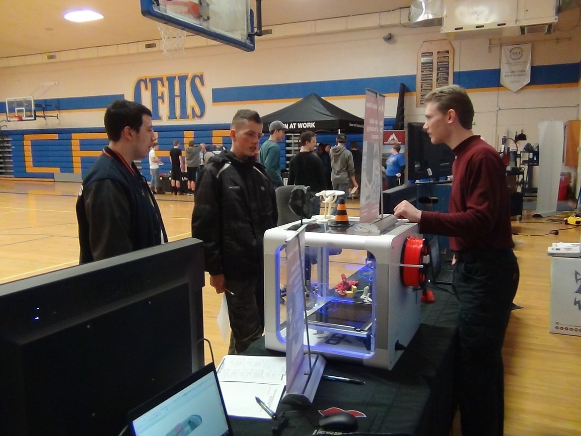 (Courtesy photo)
The North Idaho College CTE Roadshow traveled to Clark Fork Junior/Senior High School Friday where students got to check out things like 3D printing.