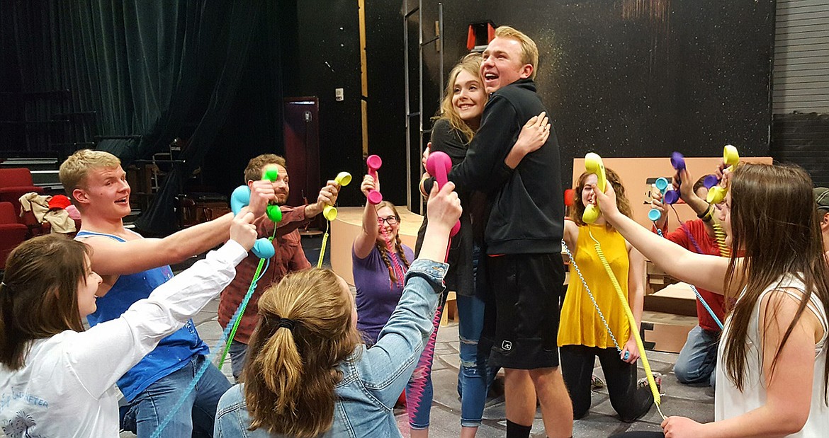 CAST MEMBERS rehearse a scene for Flathead Valley Community College&#146;s production of &#147;Bye Bye Birdie.&#148;
(Photo courtesy of Flathead Valley Community College)