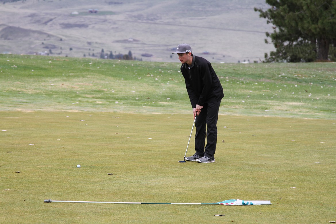 ALEC COLE at the Plains Golf course during the Plains Invitational golf meet. (Photos courtesy of Sam Rehbein)