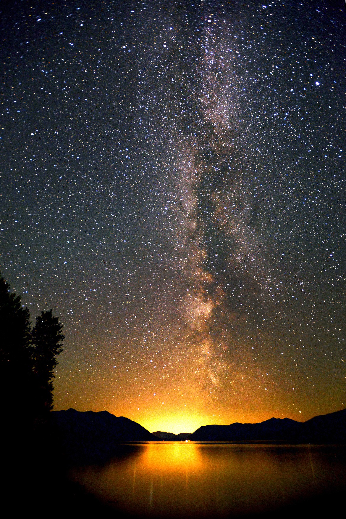 The Milky Way over Lake MacDonald in Glacier National Park. (Brenda Ahearn/Daily Inter Lake)
