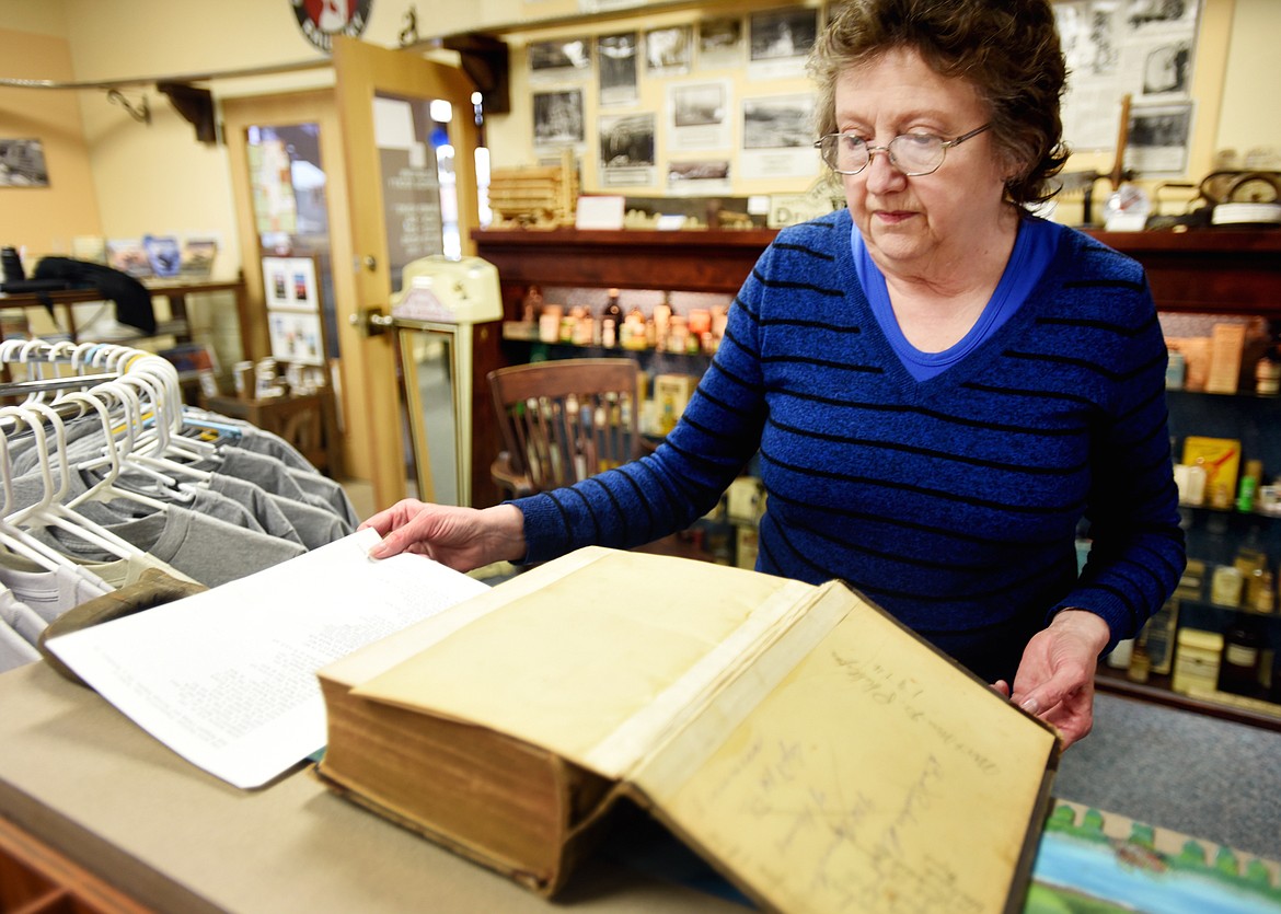 Jill Evans, executive director of the Stumptown Historical Society, at the train depot in Whitefish on Tuesday, March 28. The museum is houses heirlooms and artifacts that tell the story of Whitefish. (Brenda Ahearn photos/Daily Inter Lake)