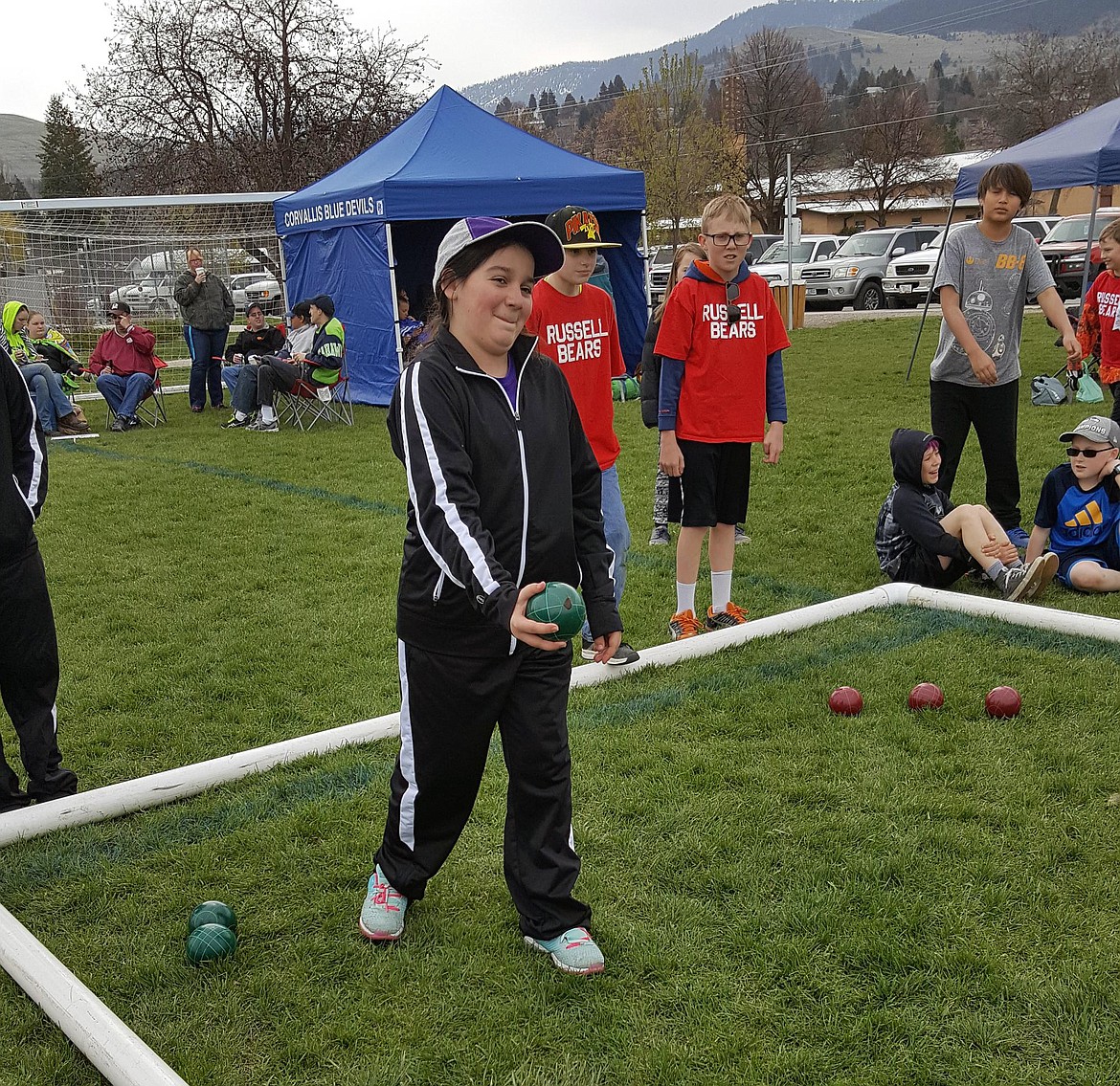 CHARLO SPECIAL Olympian participates in Bocce Ball during the area Special Olympics in Missoula. (photo courtesy of Bethany Manuel)