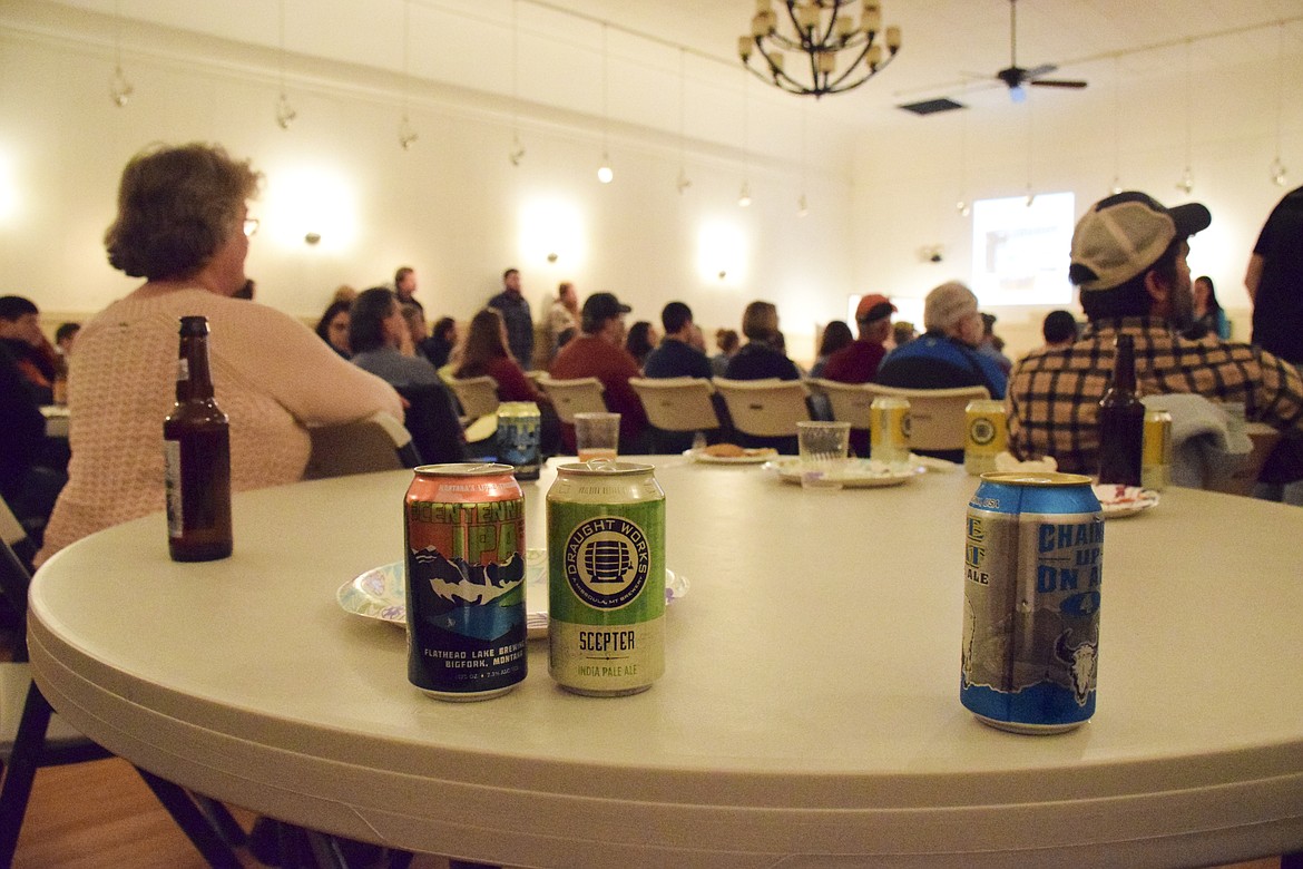 Community members gathered at the Main Street Gallery last week for a presentation discussing opening a cooperative brewery in Ronan. Gypsy Ray of Lake County Community Development said a recent state survey identified a brewery as the number one way to revitalize the downtown area. (Brett Berntsen/Lake County Leader)