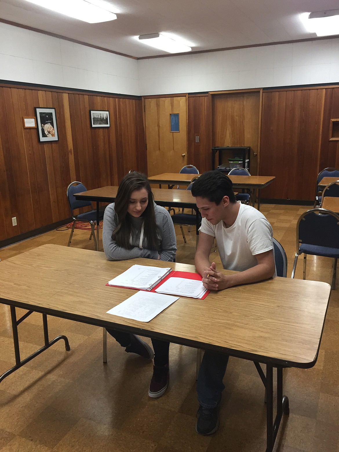 Sabra Hancock and Justin Brewer, Libby&#146;s winning high school business challenge team.