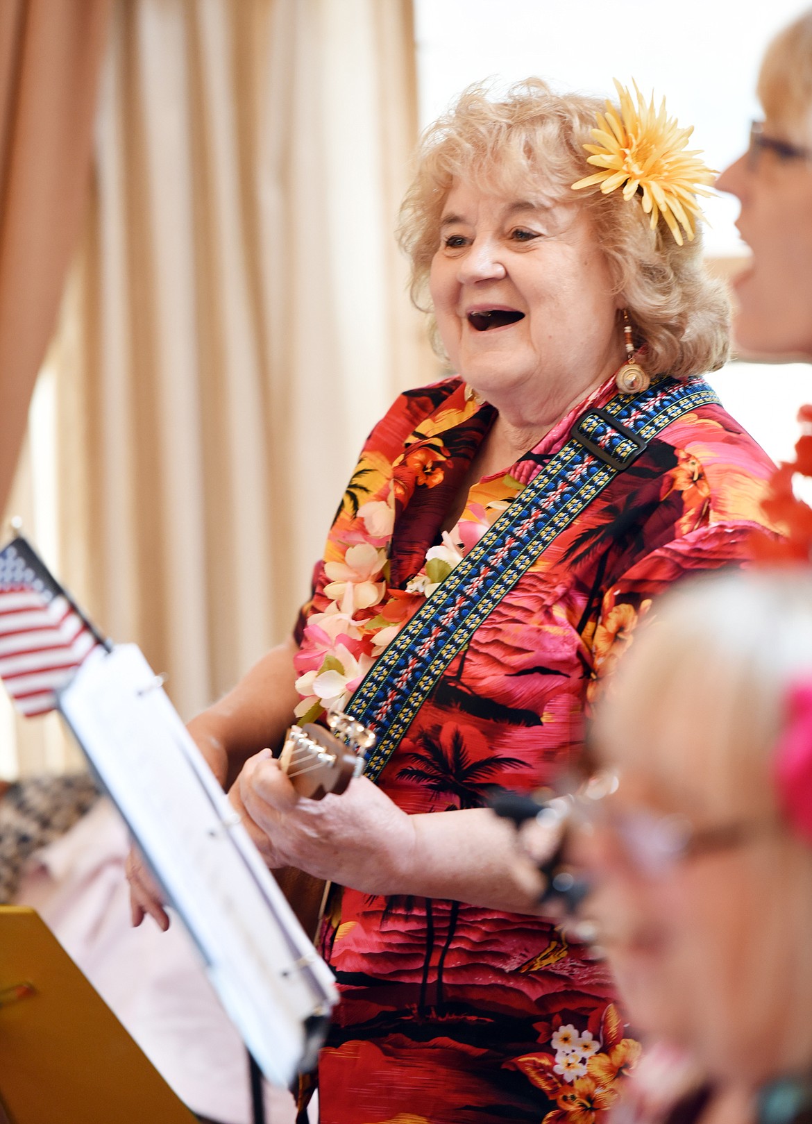 CONNIE GREFF and members of the Kaz-Uke-Eeeef play for the residents at Immanuel Lutheran Communities on Monday.