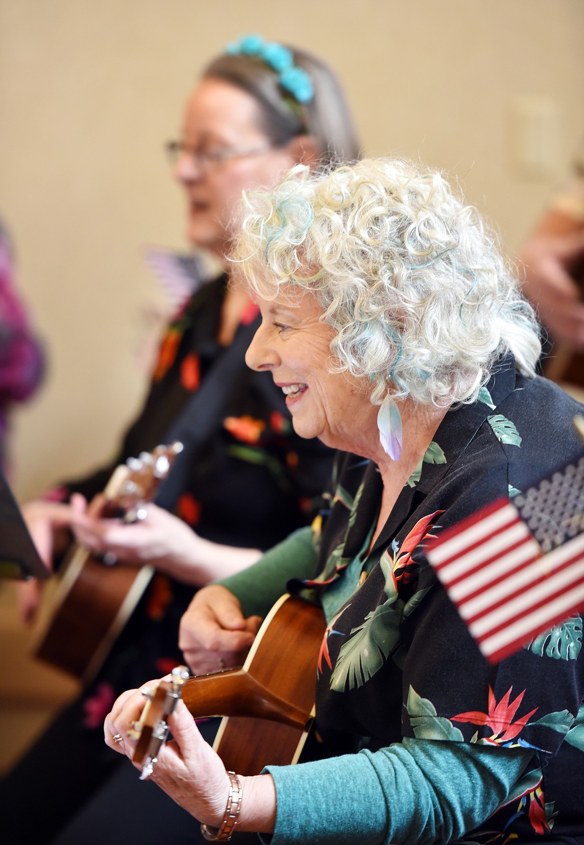 CAROLE DENNING and members of the Kaz-Uke-Eeeef play for&#160;the residents at Immanuel Lutheran Communities on Monday.