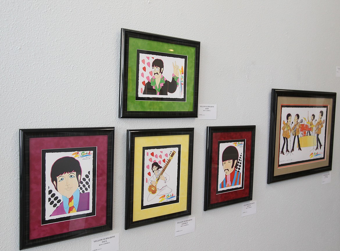 JASON ELLIOTT/Press
Examples of Ron Campbell's Beatles pop art were on display at Emerge Gallery in Coeur d'Alene over the weekend.