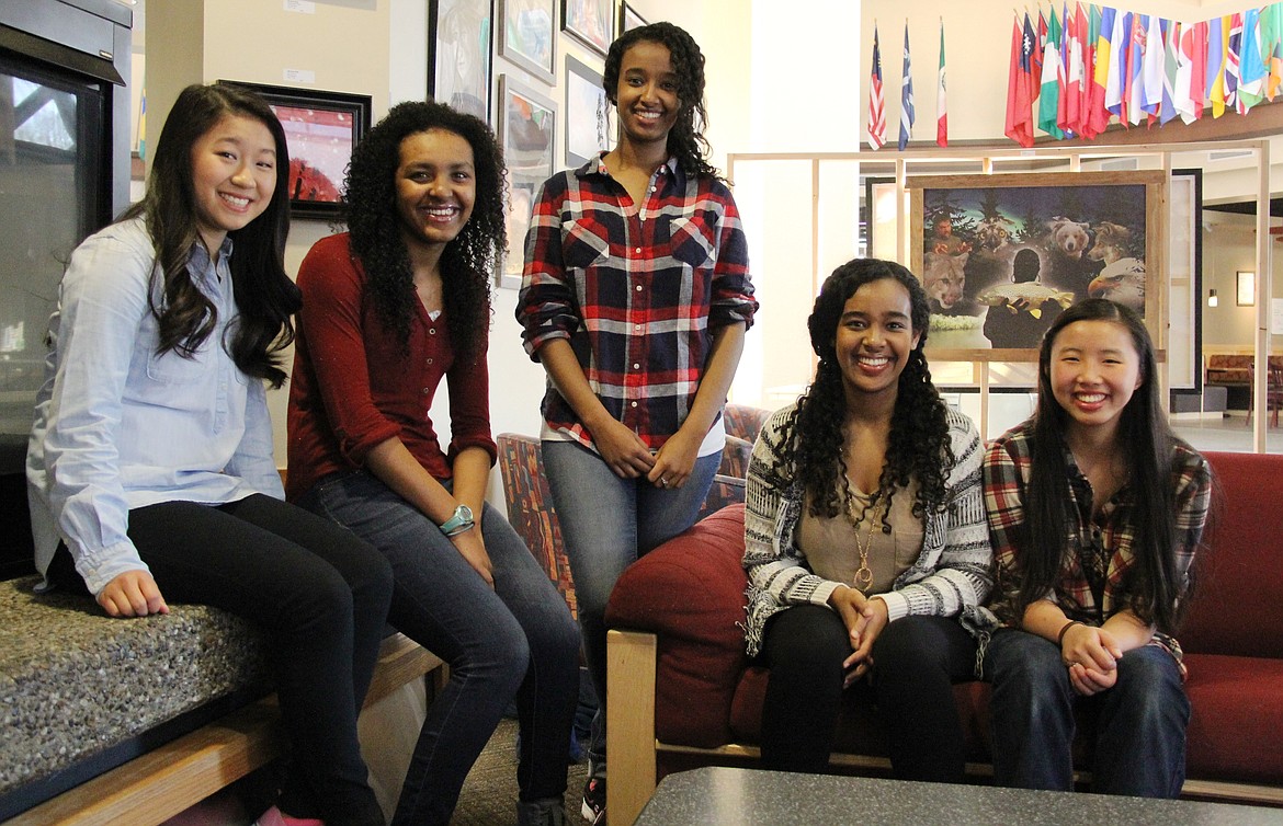 Photo by TOM GREENE 
Five sisters, adopted from different places across the globe and now part of the Boudro family in Hayden, are pictured from left: Naomi, Eyerusalem, Abigail, Anni and Janie. Naomi will walk in North Idaho College&#146;s May 12 Graduation Ceremony and Eyerusalem walked in the GED Graduation Ceremony Thursday, May 4.