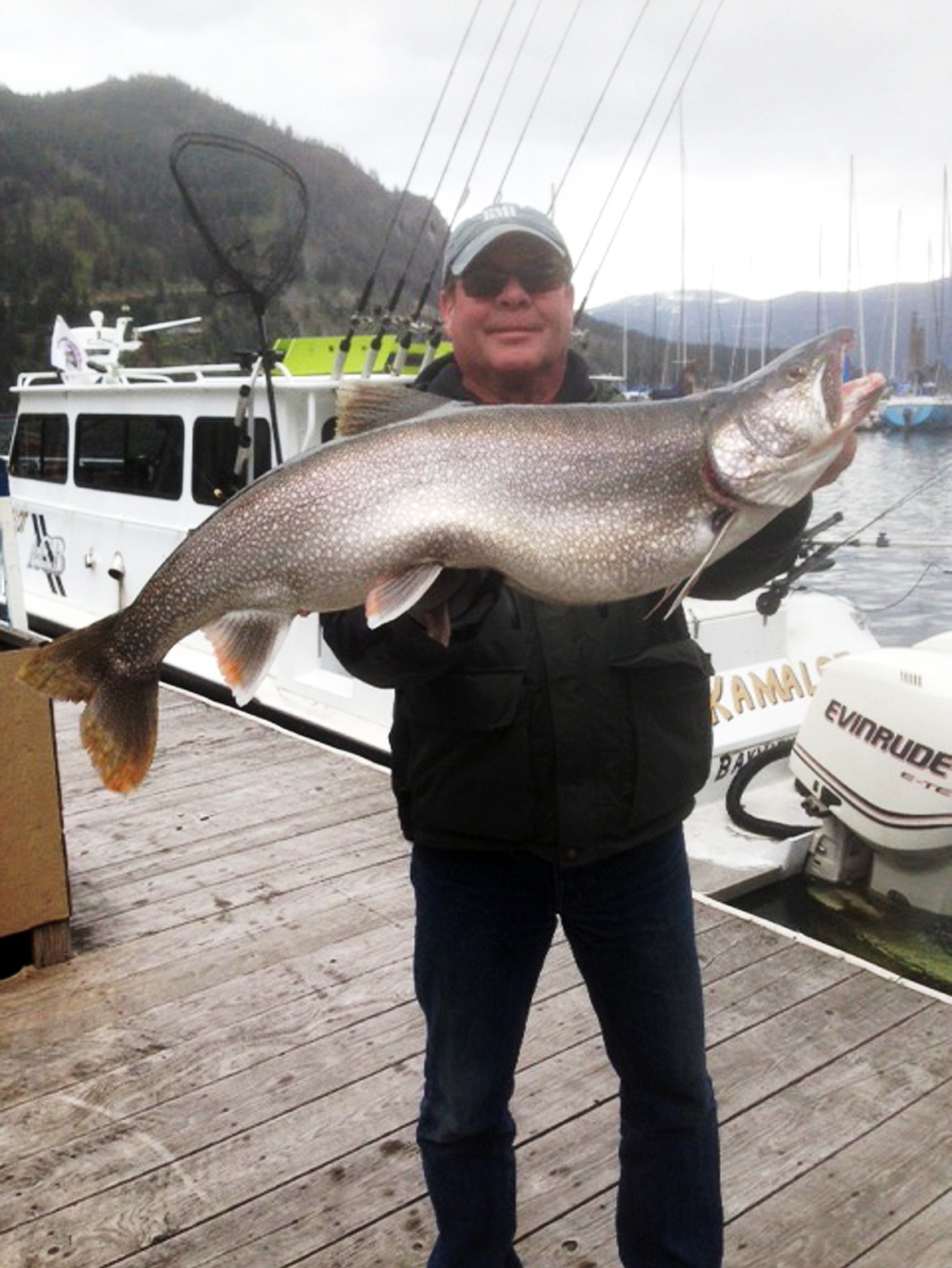 (Photo courtesy LAKE PEND OREILLE IDAHO CLUB)
A fisherman shows off his catch during the 2017 Lake Pend Oreille Idaho Club&#146;s Spring K&amp;K Derby.