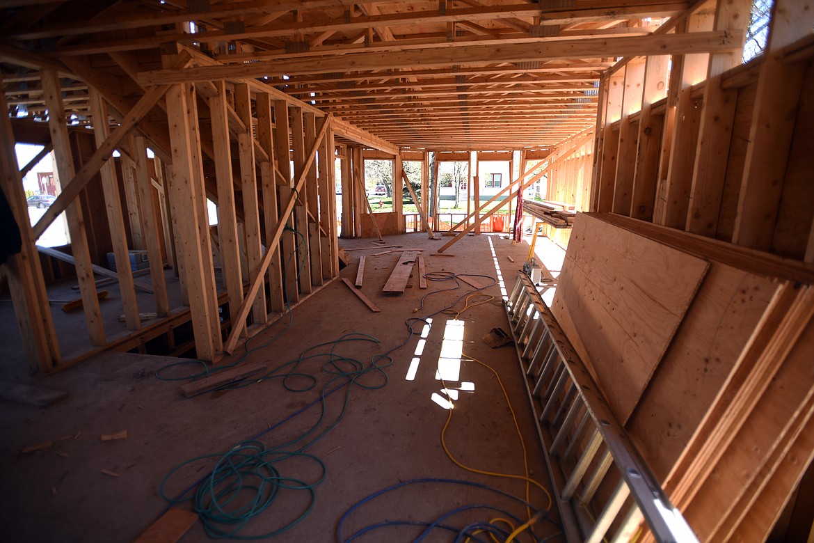 A Ray of Hope Women's and Children's Center is under construction on Fifth Avenue West in Kalispell.(Brenda Ahearn/Daily Inter Lake)