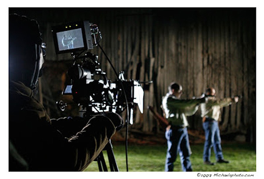 CAMERAS ROLL during the filming of Josiah Burdick&#146;s &#147;Silk Trees.&#148; (Photo courtesy of Michaela Potterbaum)