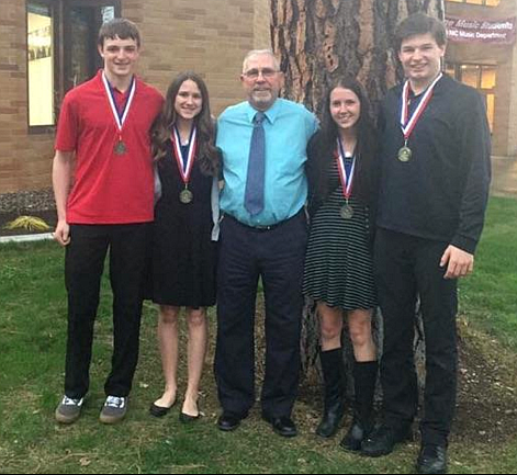 The top juniors from Wallace High School along with former principal Don Almquist. 

Courtesy photos