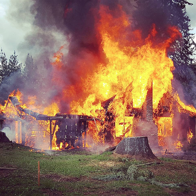 Shoshone County Fire District # 2 conducted live fire training on Saturday April 29. The smoke could be seen throughout the Pinehurst area. The training provided essential training to members of the department. Training evolutions included water tender operations, drafting water from portable water tank, search &amp; rescue, ventilation, and fire suppression.