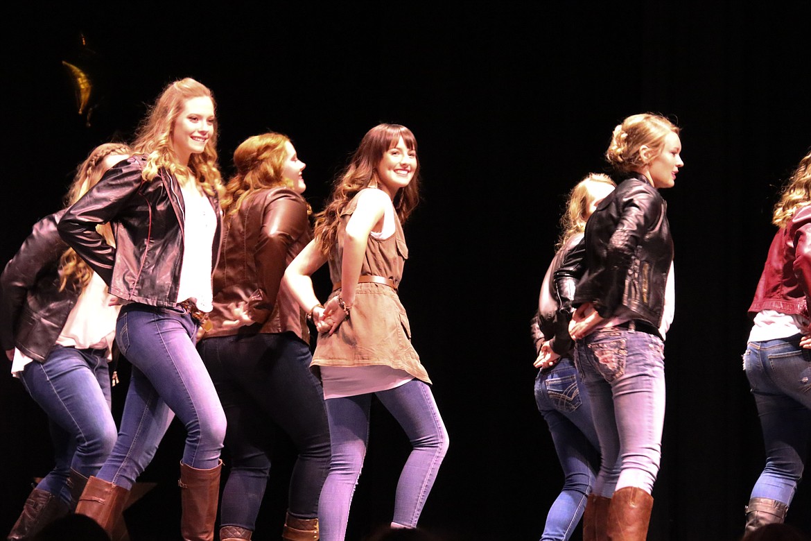 Photo by MANDI BATEMAN
The young ladies strut their stuff on the stage.