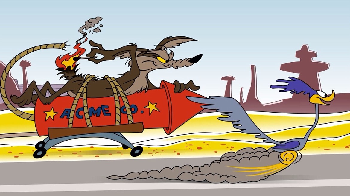 WARNER BROS.
Wile E. Coyote and Road Runner &#151; always one step ahead, also chases Bugs Bunny&#133; &#147;So let's get down to cases: you are a rabbit, and I am going to eat you for supper.&#148;