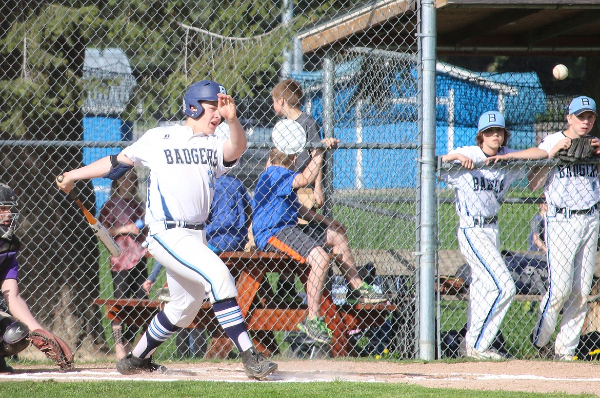 Photo by MANDI BATEMAN
Brady Bateman batting.