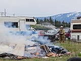 Trailer fire reason for smoke plume over Columbia Heights