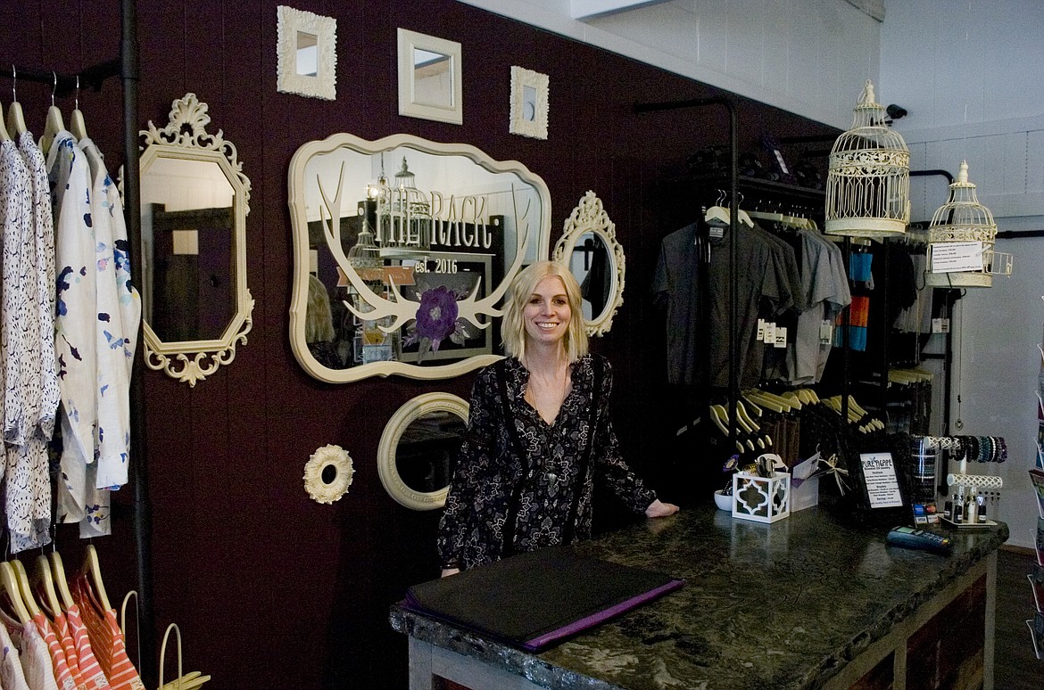 The Rack owner Shawneen Turner opened the doors to her new clothing store in early April. (Brett Berntsen/Lake County Leader)